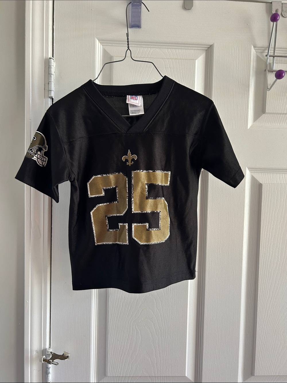 NFL Kids Black & Gold #25 Saints Jersey Top